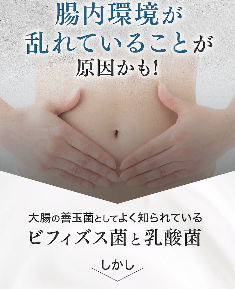 腸内環境が乱れていることが原因かも!